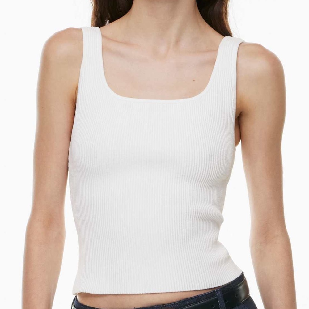 Aritzia Babaton Sculpt Knit Squareneck Tank